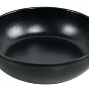 Matt Black Melamine Bowl With Handle