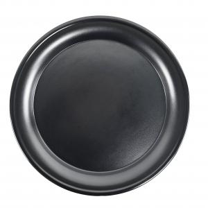Matt Black Melamine Deep Plate