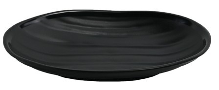 Matt Black Melamine Oval Bowl Matt Black Melamine Oval Bowl