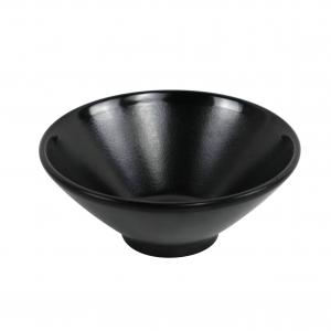 Matt Black Melamine Pasta Bowl