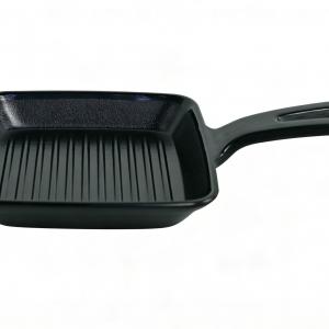 Matt Black Melamine Plate With Handle