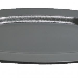 Matt Black Melamine Rec Oval Plate