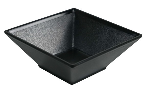 Matt Black Melamine Rectangle Bowl Matt Black Melamine Rectangle Bowl