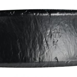 Matt Black Melamine Rectangle Plate