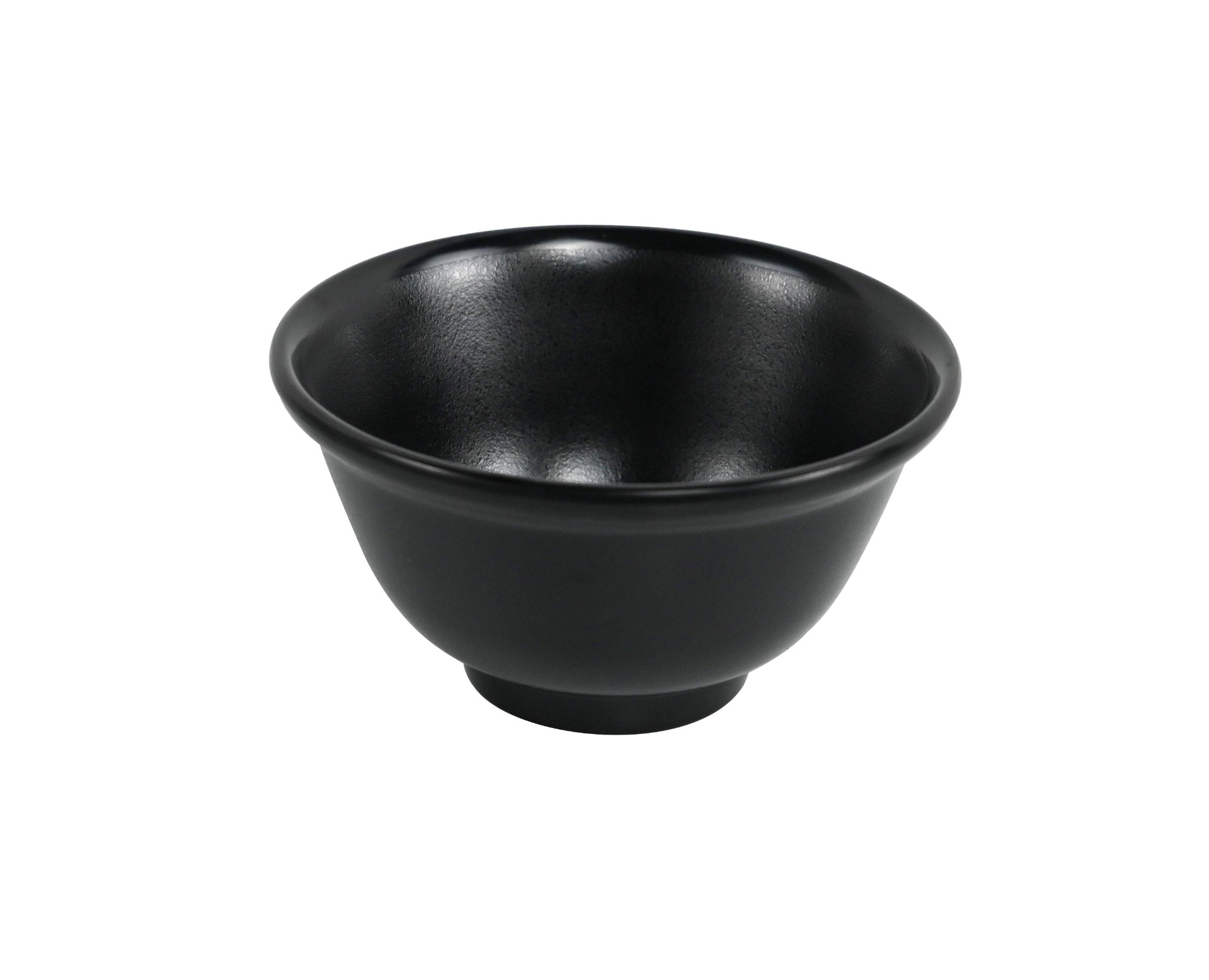 Matt Black Melamine Rice Bowl Matt Black Melamine Rice Bowl