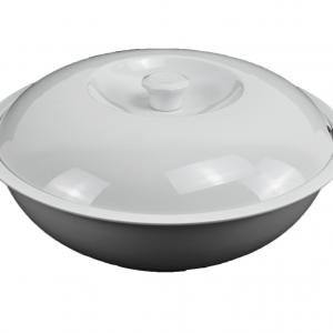 White Melamine Casserole Bowl