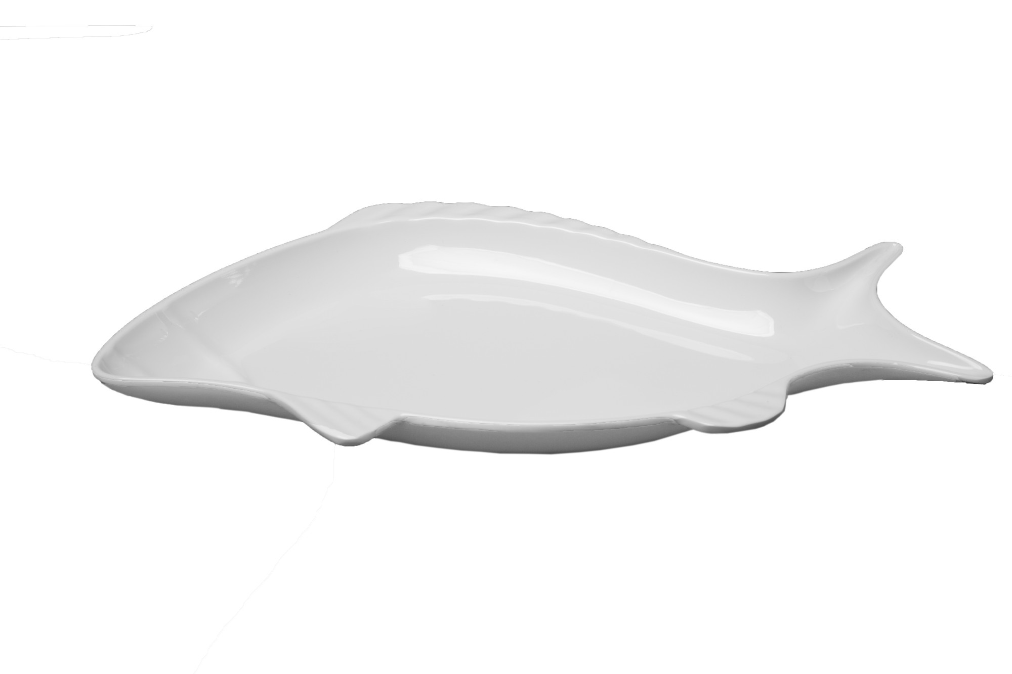White Melamine Fish Shape Plate White Melamine Fish Shape Plate
