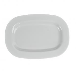 White Melamine Rec Oval Plate