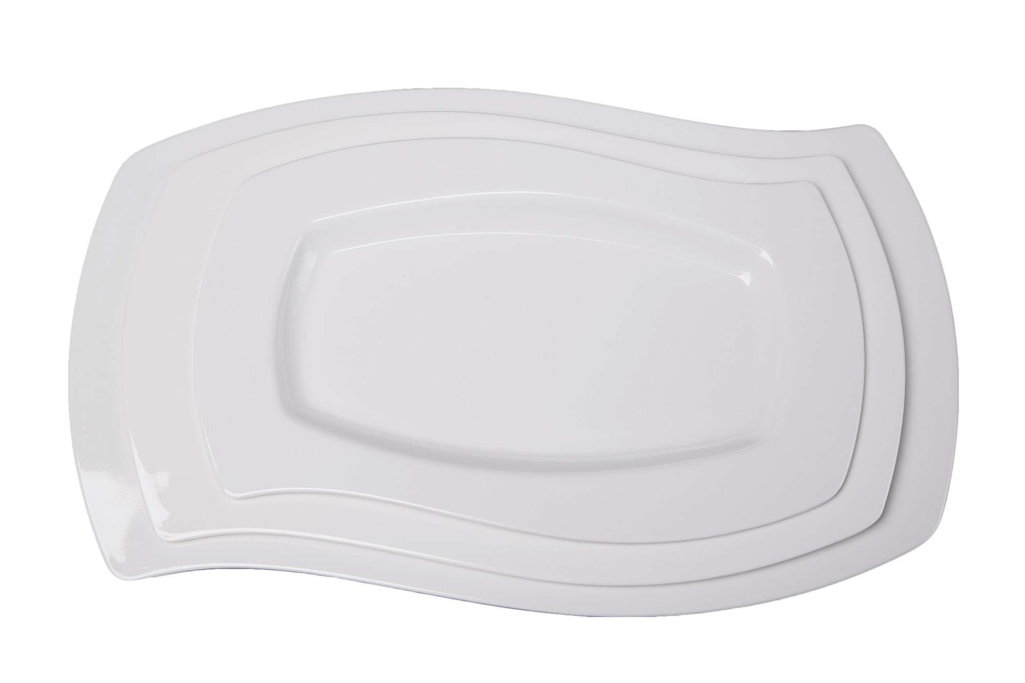 White Melamine Rectangle Shape Plate White Melamine Rectangle Shape Plate