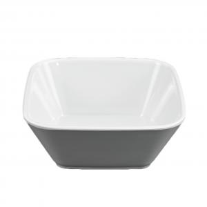 White Melamine Square Shape Soup Bowl
