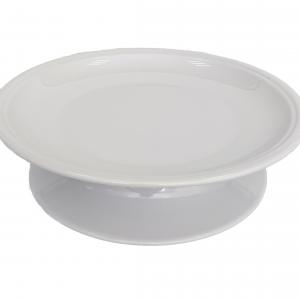 White melamine cake tray