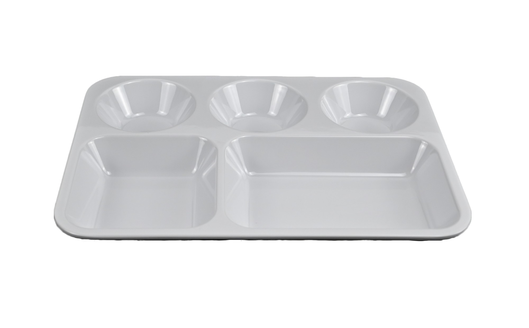 White melamine devided serving tray White melamine devided serving tray