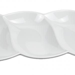 White melamine grids plate