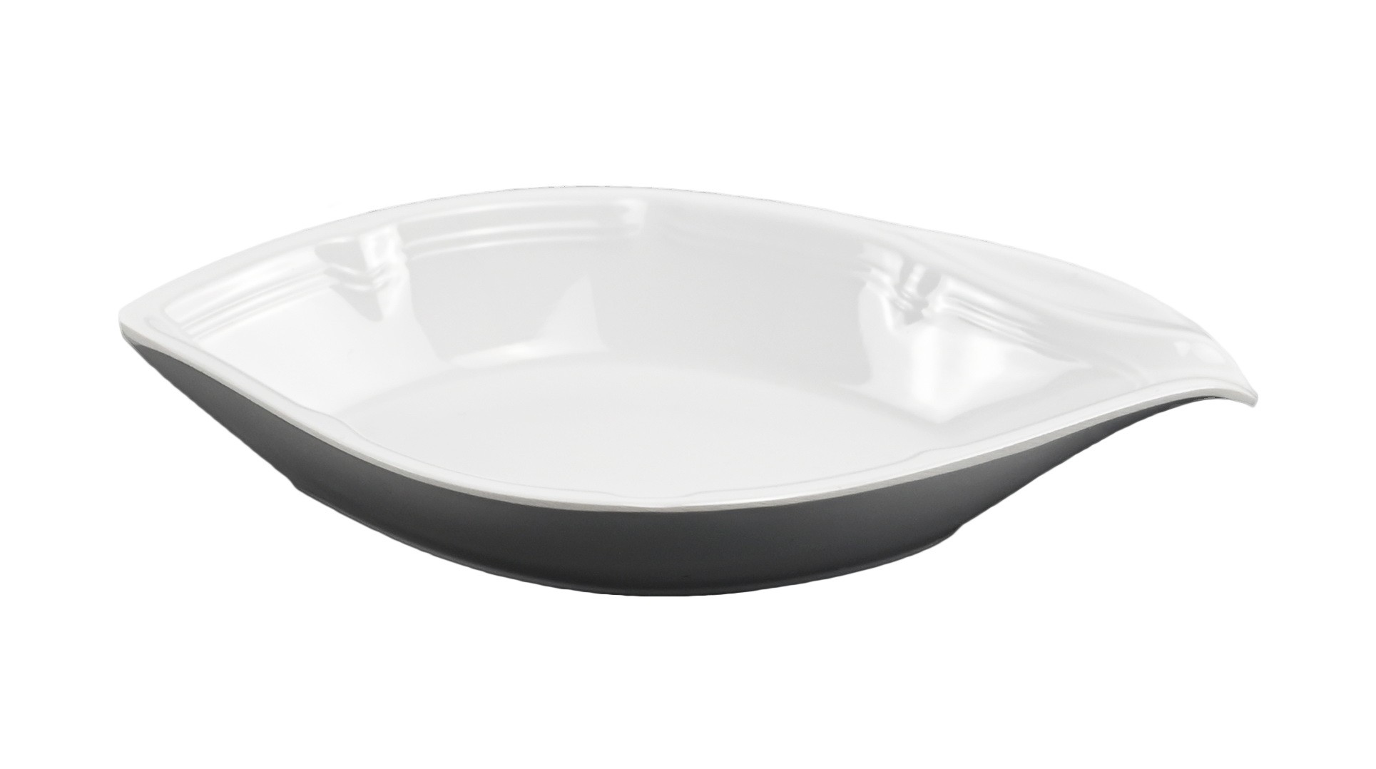 White melamine oval dish White melamine oval dish