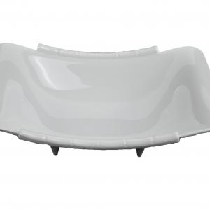 White melamine rectangle plate