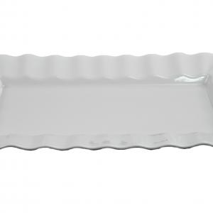 White melamine rectangle plate