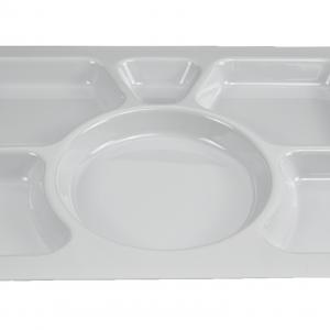 White melamine server tray