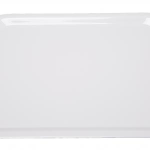 White melamine trays